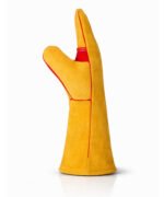 Reinforced Palm Split Leather Welding Gloves Side View