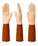 Sheep Grain Leather Welding Gloves Split Leather Sleeve Multi View