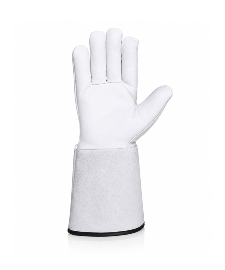 Sheep Grain TIG Welding Gloves Front View Sheep grain TIG welding gloves front view with split leather cuff