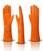 Reinforced Palm Split Leather Welding Gloves Multi View