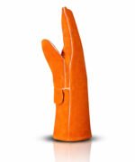 Side View Reinforced Palm Split Leather Welding Gloves