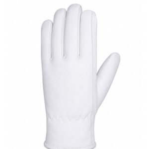 Back view of sheep grain leather winter driver gloves with 3M Thinsulate insulation and elastic wrist